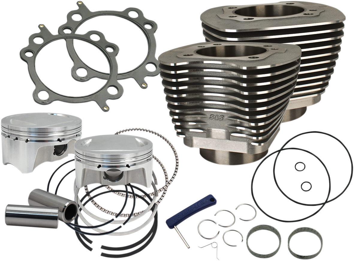 Bolt-In Sidewinder® 4" Big Bore Kits - 4" Big Bore Bolt-In Sidewinder® Cylinder Kit - 110" - Black [0931-0742]