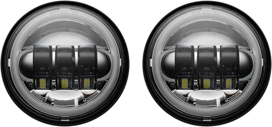 ProGLOW™ 4-1/2" Passing Lamps with Color Changing Halos - 4-1/2" Passing Lamps - Chrome [2001-2420]