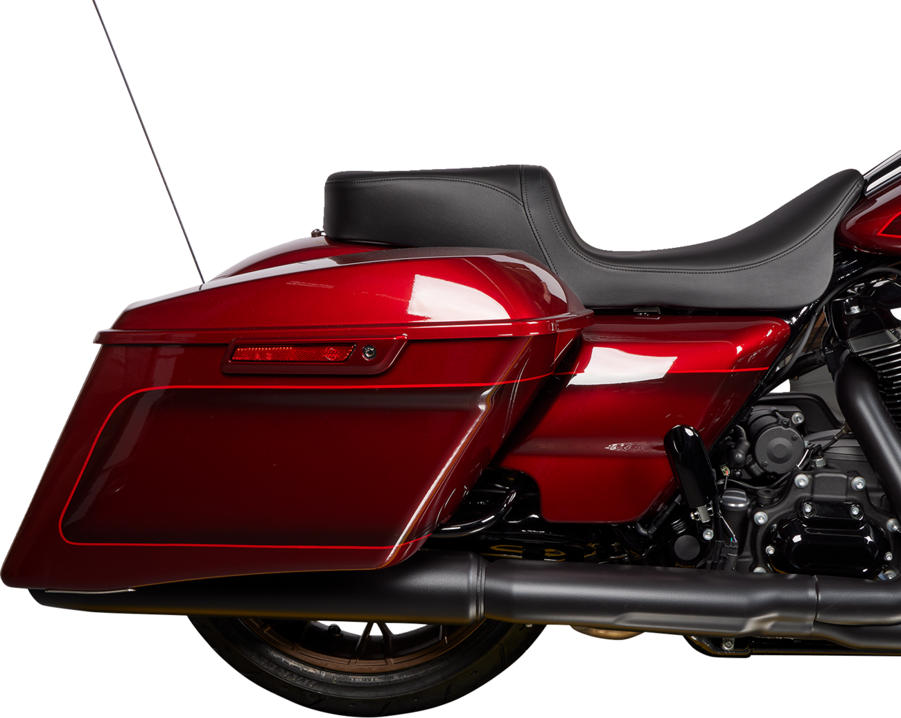 Performance Predator 2-Up Seat - Predator 2-Up Seat - Solar Leather - Black - Smooth - w/o Backrest - FL '08-'23 [0801-1495] - Image 2
