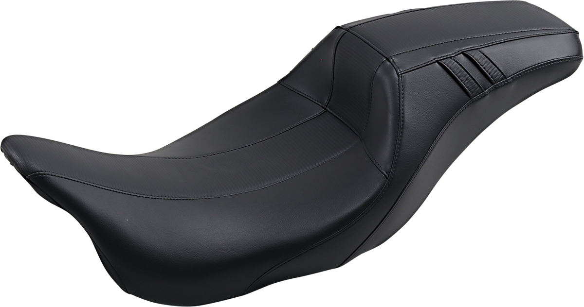Outcast Daddy Long Legs Seat - Full-Length - w/o Backrest - Carbon Fiber Inlay - Black - FL '08-'23 [0801-1224]