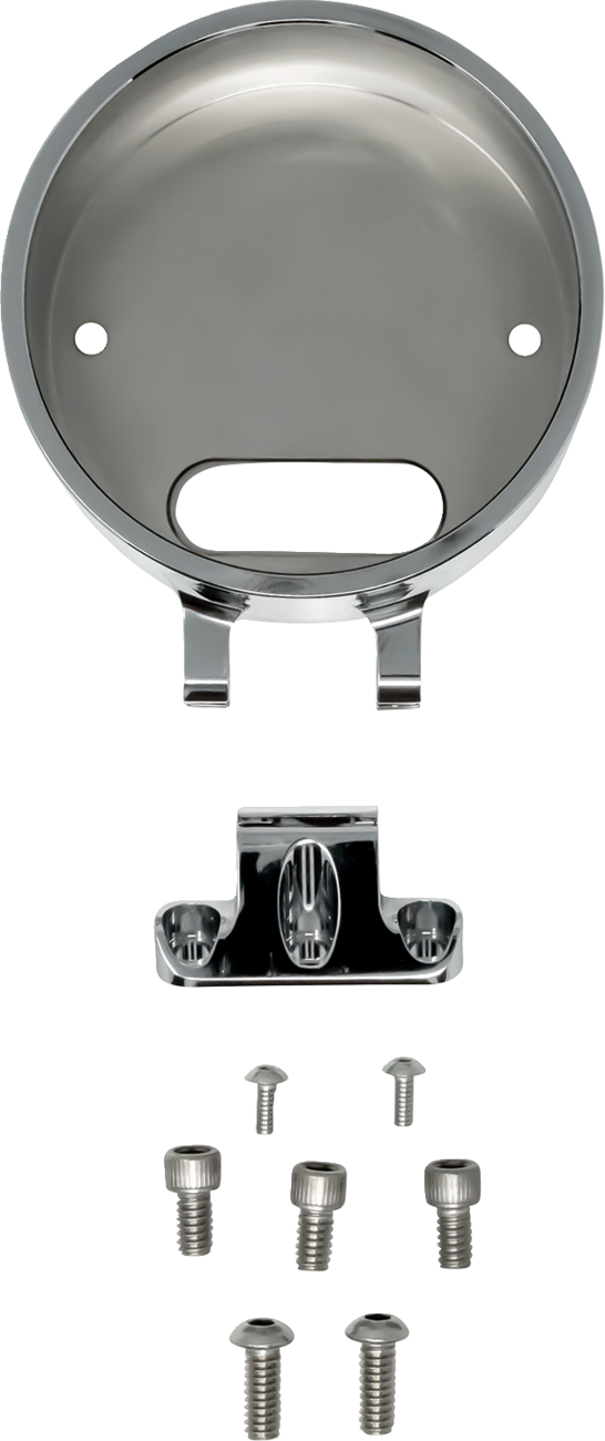 Round Gauge Bezel Kit for Ascent Pro Riser - Round Gauge Bezel - For Ascent Pro Riser - Chrome [2210-0694]
