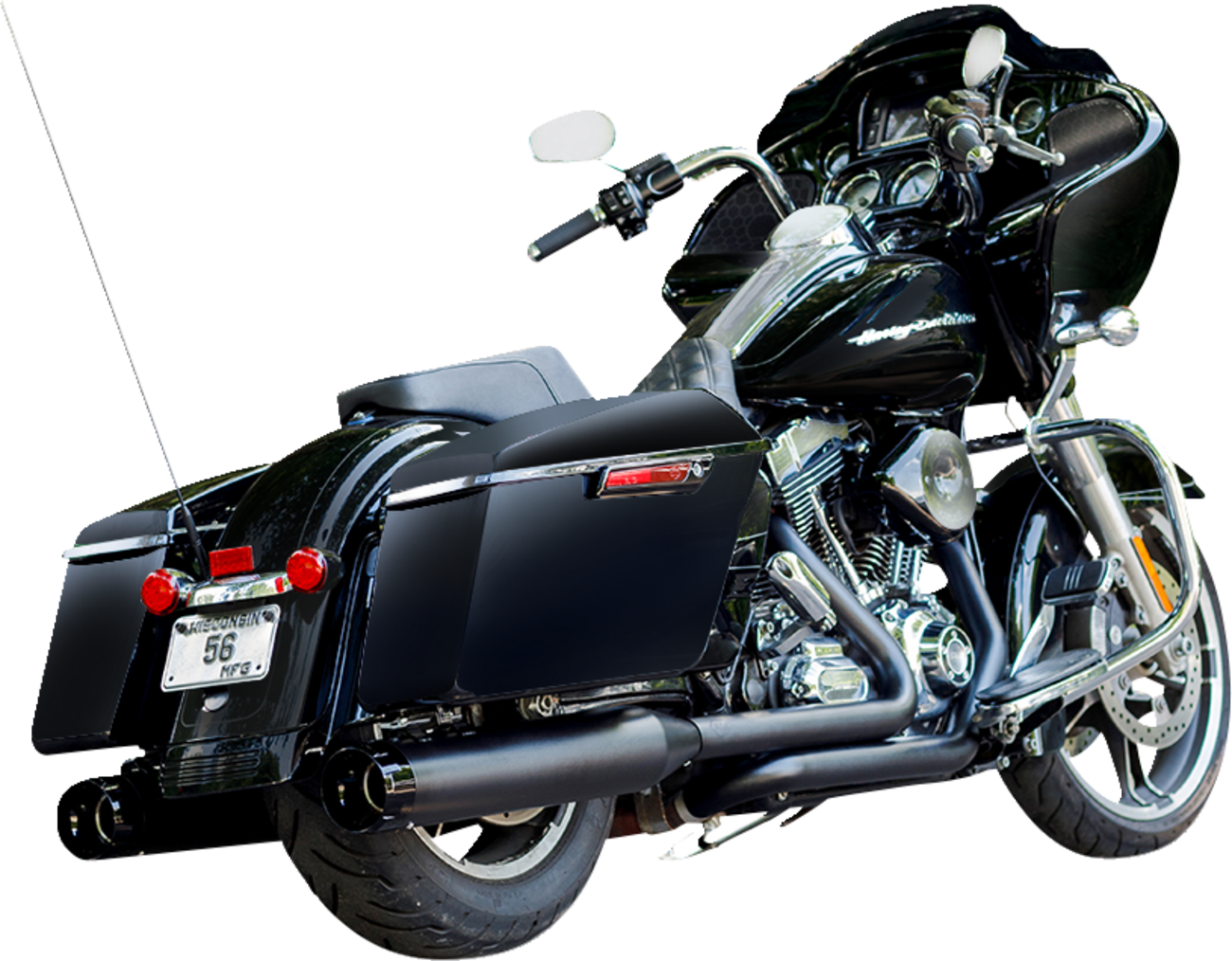 4-1/2" MK45 Performance Mufflers - Black with Black Thruster [1801-0849]