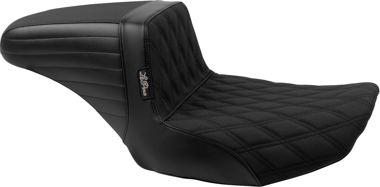 Kickflip Seat — Gripper/Double Diamond - Kickflip Seat - Double Diamond Stitch w/ Gripp Tape - FLH/FLT '23-'25 [0801-1867]