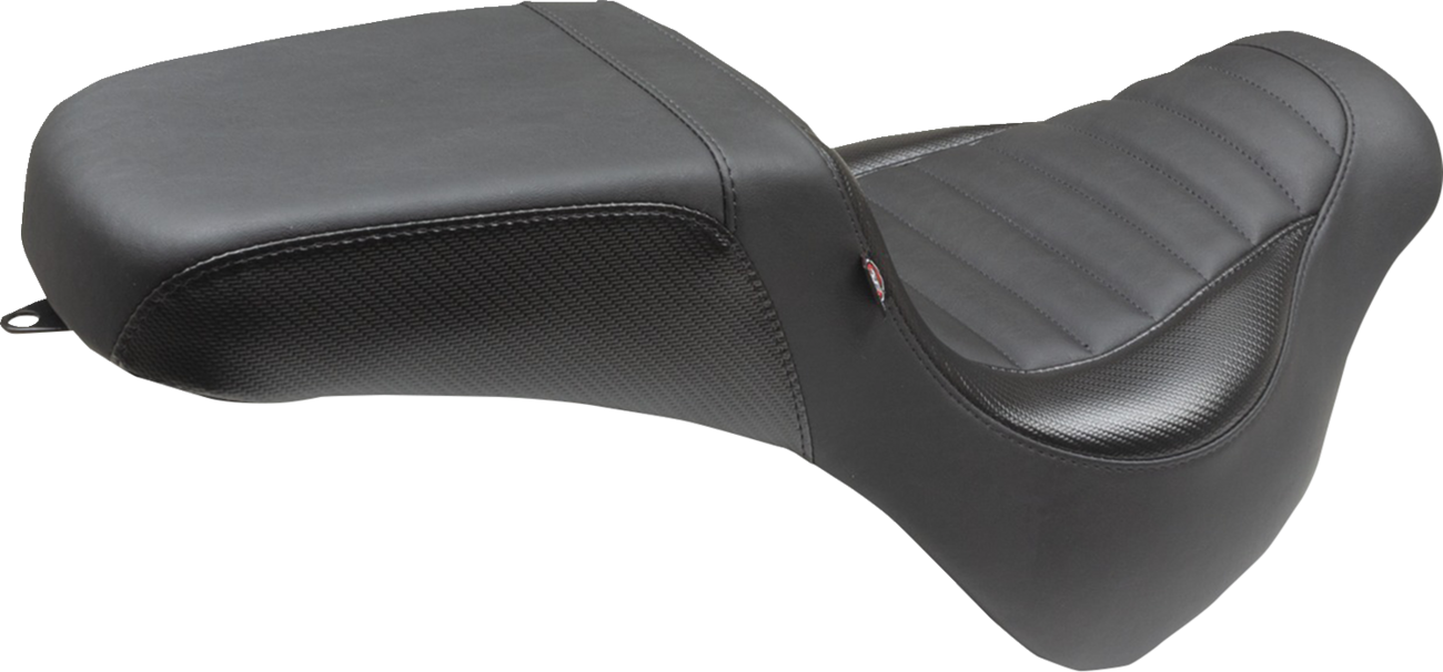Squareback 2-Up Seat - Squareback Seat - Black - Tuck-n-Roll - Fat Bob '18-'23 [0802-1506] - Image 2