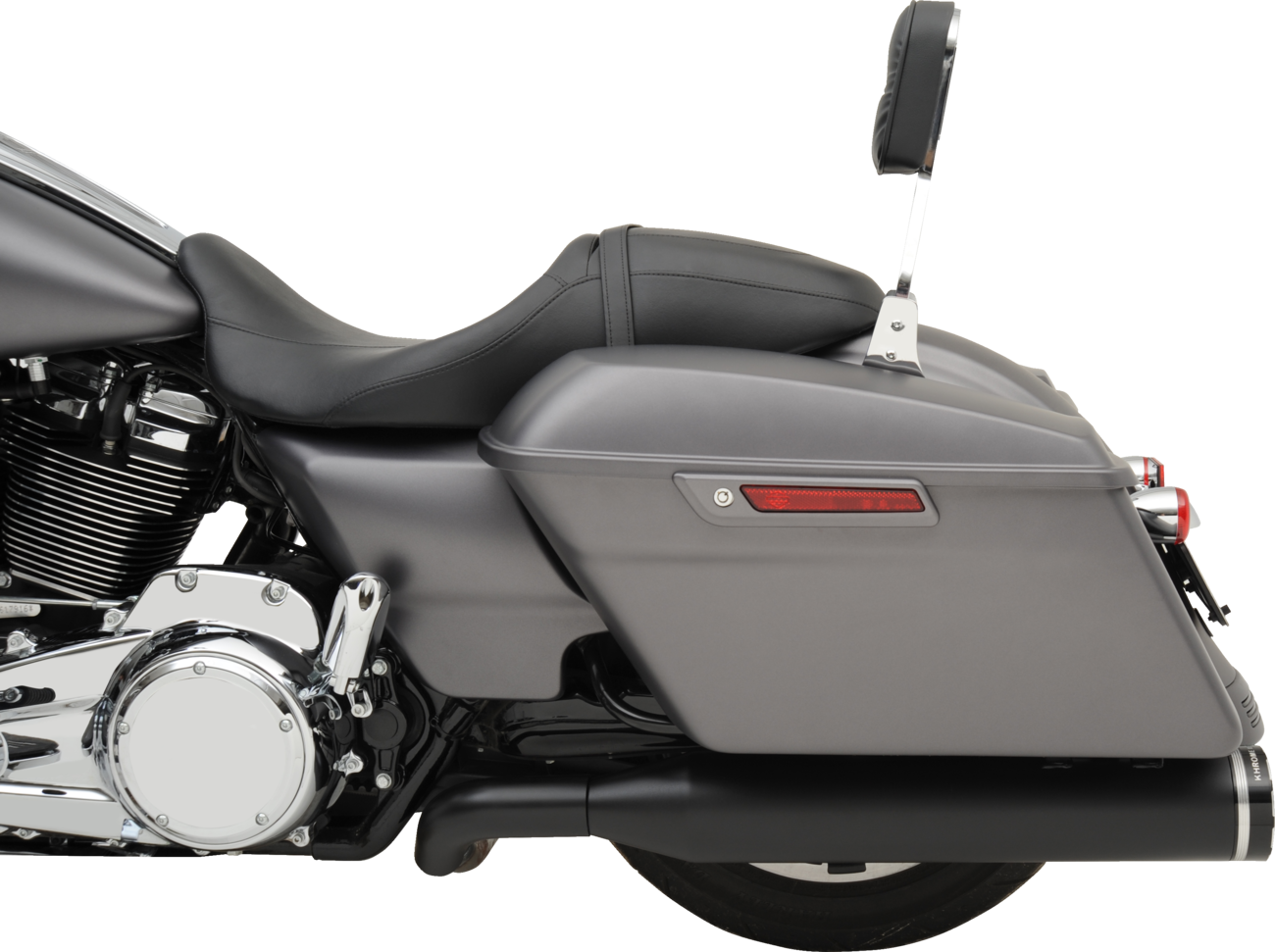 2-into-1-into-2 Dominator-SR Exhaust System - Black - Without End Caps - M8 Touring [1800-2764] - Image 3