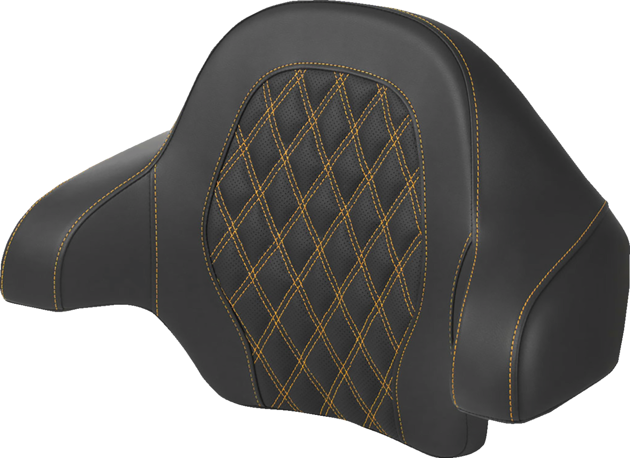 Tour Pak® Backrest Pad - Tour-Pak® Backrest Pad - Lattice Stitch - Gold Stitch - FL '14-'24 [0801-1815]