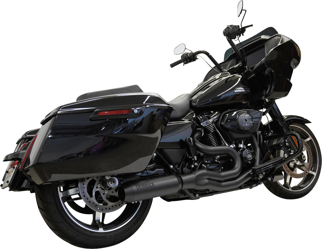 2-into-1 Mid-Length Super Bike Exhaust System - 4" Muffler - M8 Touring [1800-2737] - Image 3