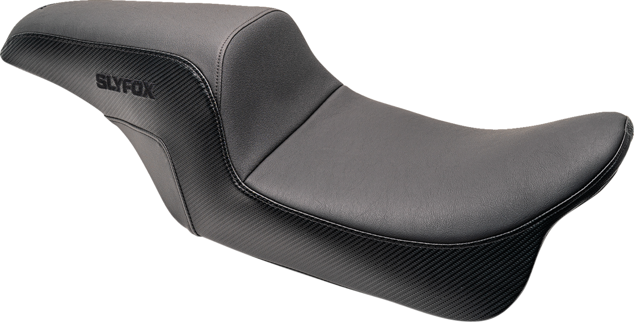 The Drifter Seat - Drifter Seat - Black Logo - Smooth Vinyl - Carbon Fiber - FL '97-'07 [0801-1612]