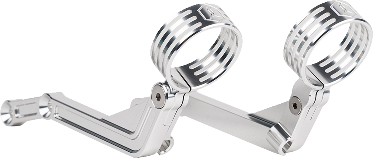 REVO ARC Billet Remote Reservoir External Mounts - REVO ARC External Reservoir Mounts - Clear [1313-0246]