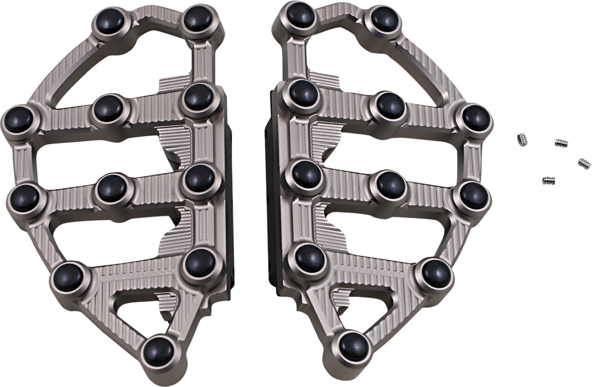 MX Billet Floorboards - MX Passenger Floorboards - Titanium [1621-0996]