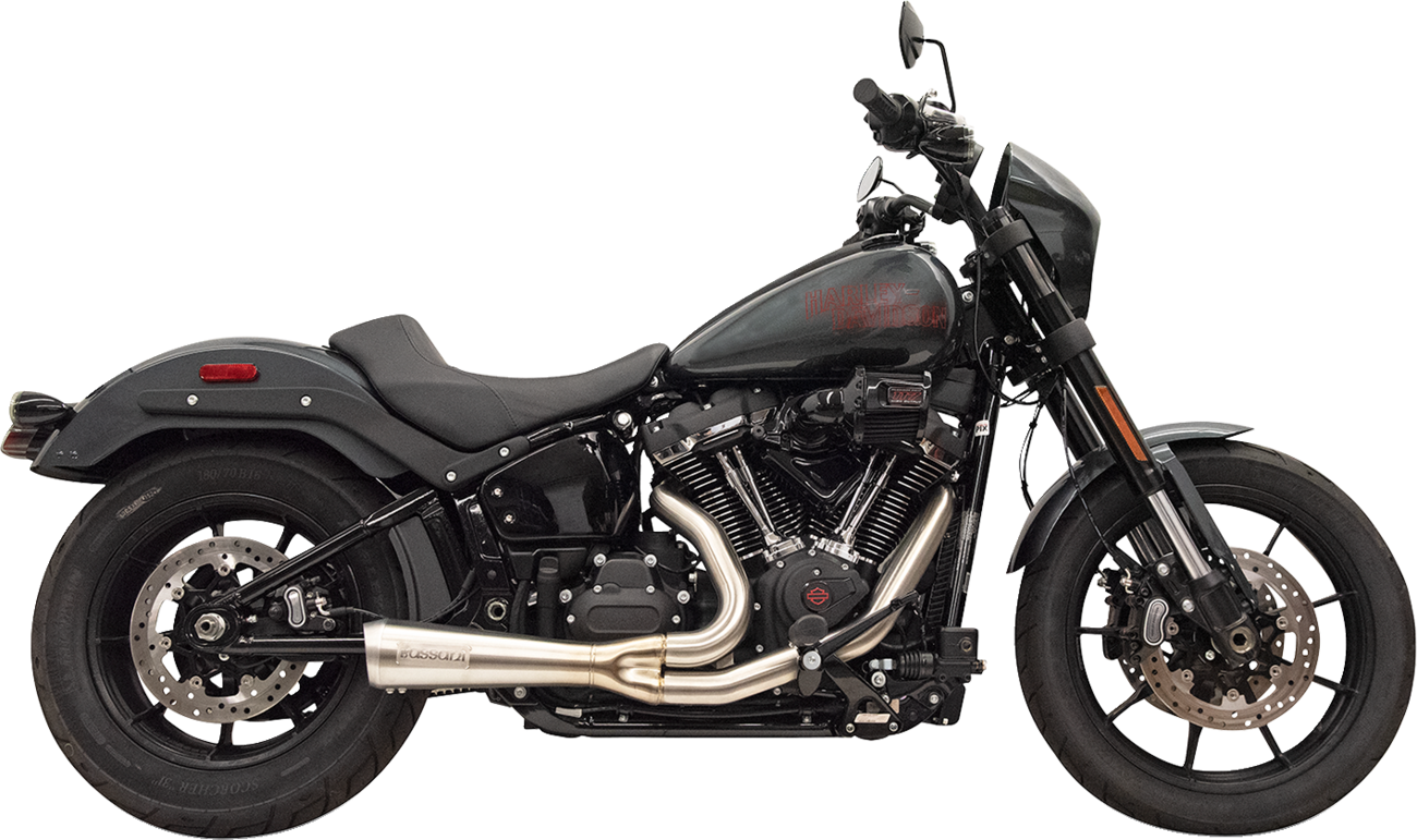 2-into-1 The Ripper Exhaust System with Megaphone Muffler - Short - Stainless - M8 Softail [1800-2750]