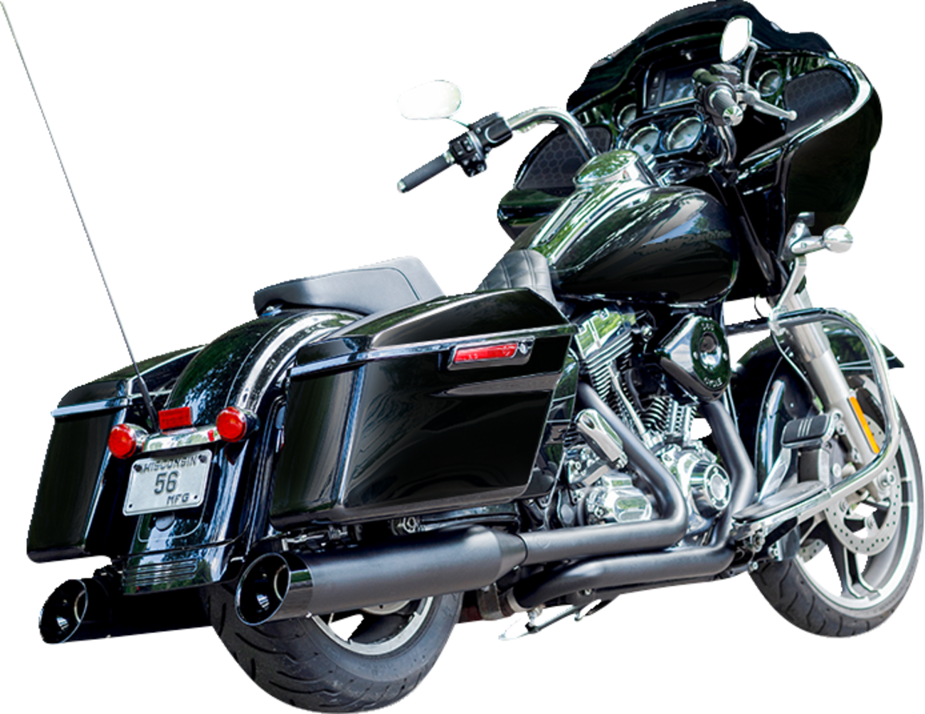 4-1/2" MK45 Cutlass Performance Mufflers - 4-1/2" Black MK45 Cutlass Performance Mufflers [1801-1495]