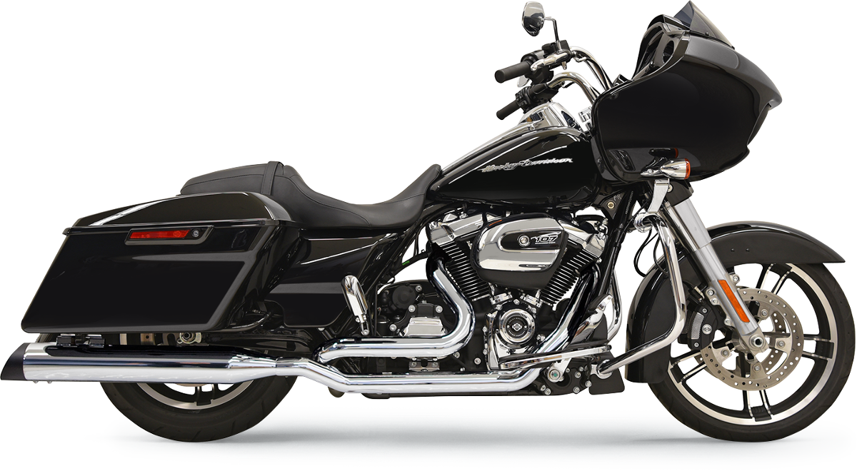 True-Dual Down Under Headpipes - Chrome - M8 [1802-0364]