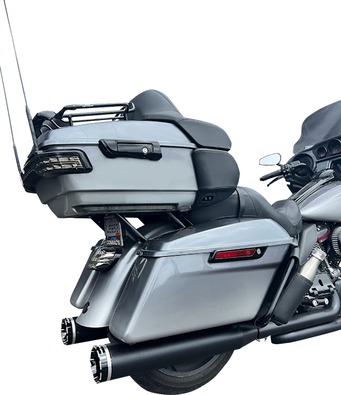 4-1/2" HP-Plus® Slip-On Mufflers - Black with Tracer - Touring [1801-1258]