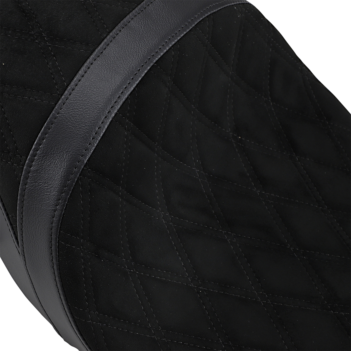 Low Profile Touring Seat - Low Touring Seat - Vinyl - Diamond - Razorback Tanks - FL '08-'23 [0801-1076] - Image 2