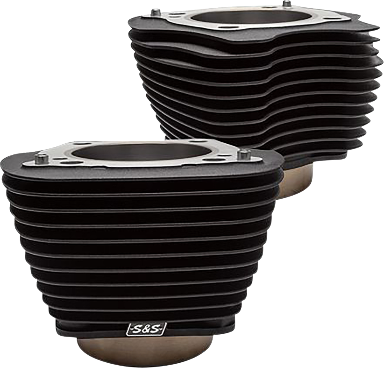 Cylinder Set - 4.25" Bore - Unhoned - Wrinkle Black w/o Highlights - M8 [0931-1200]