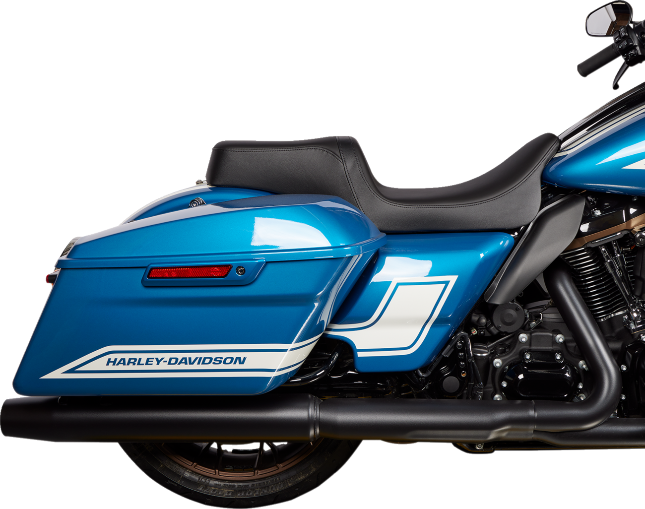 Predator 1-Up Seat - Predator 1Up Seat - Solar Leather - Black - Smooth - FLH '08-'23 [0801-1493] - Image 2