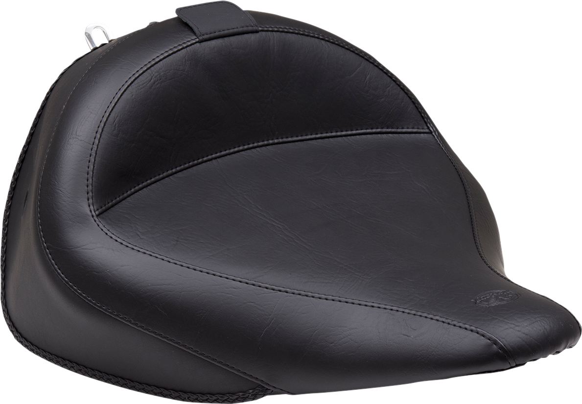 Wide Solo Seat with Removable Backrest - Wide Solo Seat - With Backrest - Vintage - Black - Smooth - FLSTN '05-'17 [0802-0893] - Image 6
