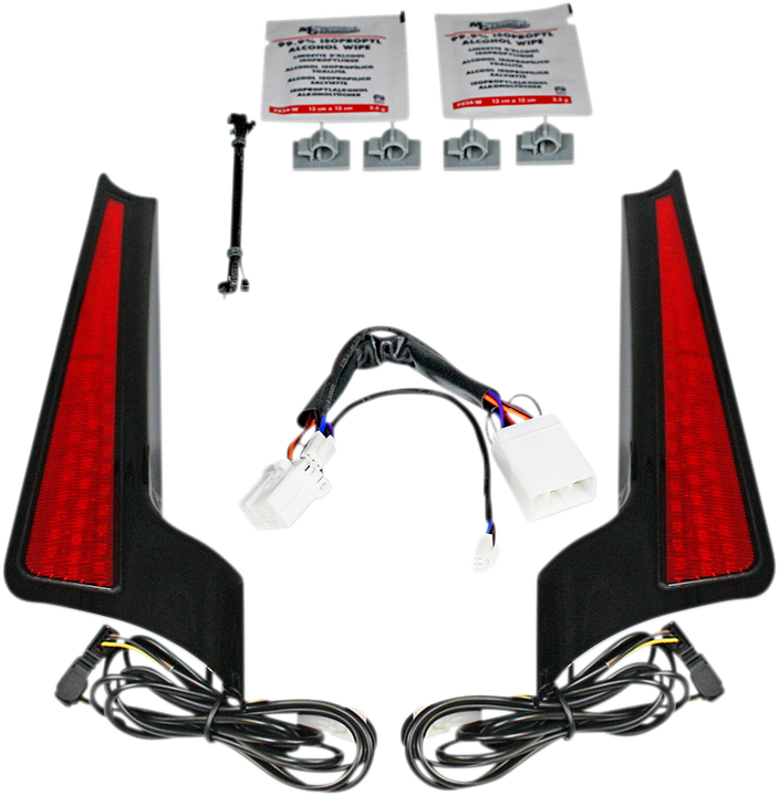Fascia LED Panels - Fascia LED Light Panels - Black/Red [2040-2520]