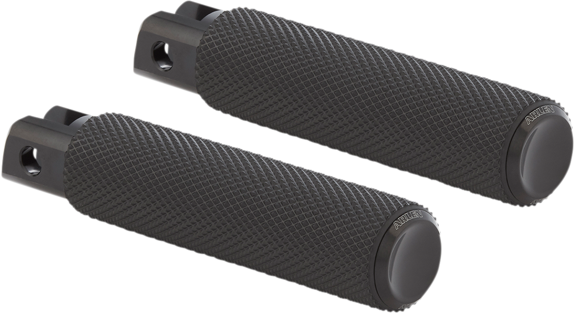 M-Eight Fusion Foot Pegs - Passenger Knurled Foot Pegs - Black - FX/FL '18-'25 [1620-1969]