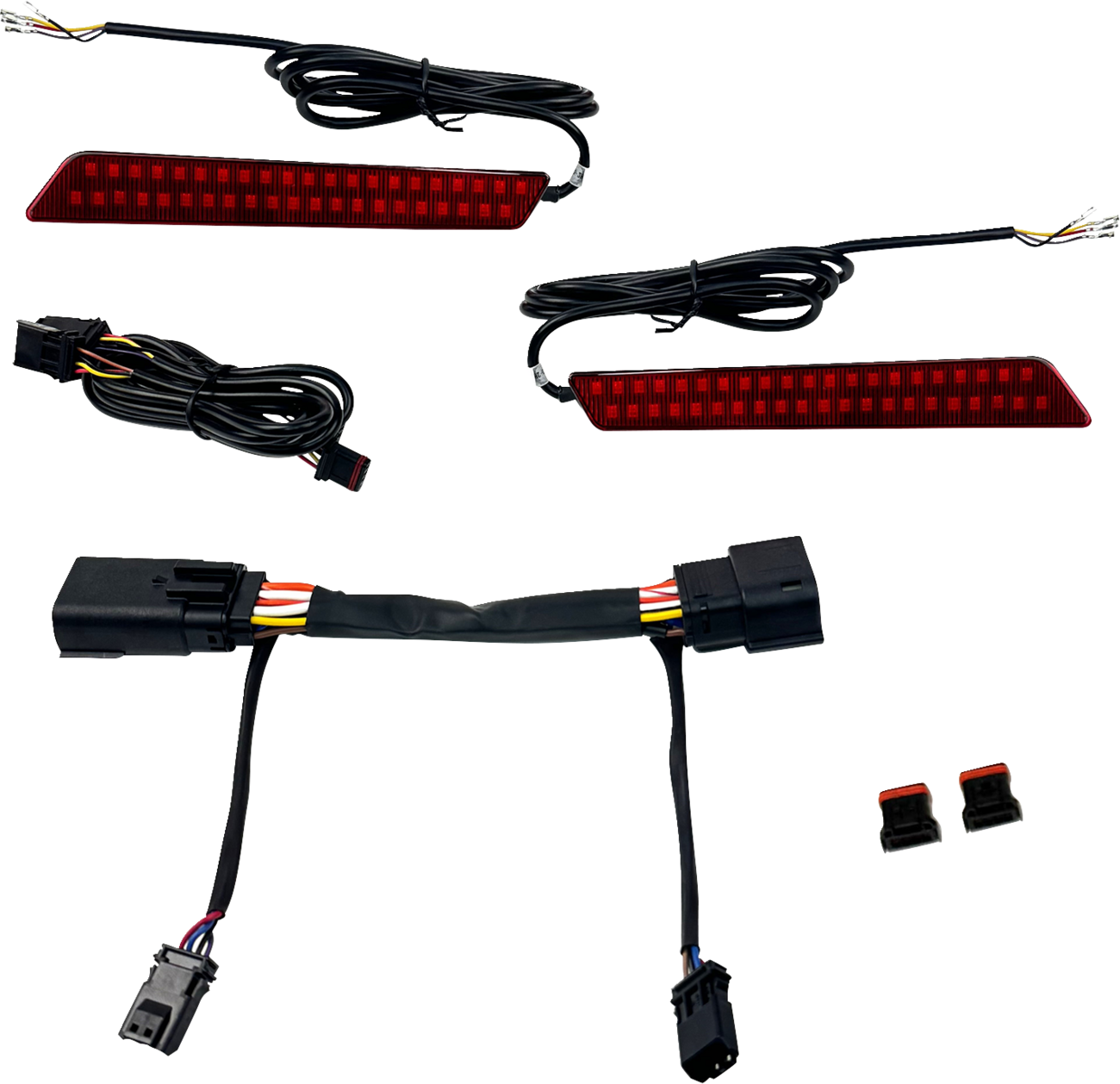 Dual Color LED Saddlebag Latch Lightz™ - LED Latch Lights - Saddlebag - Red Lens [2040-3232]