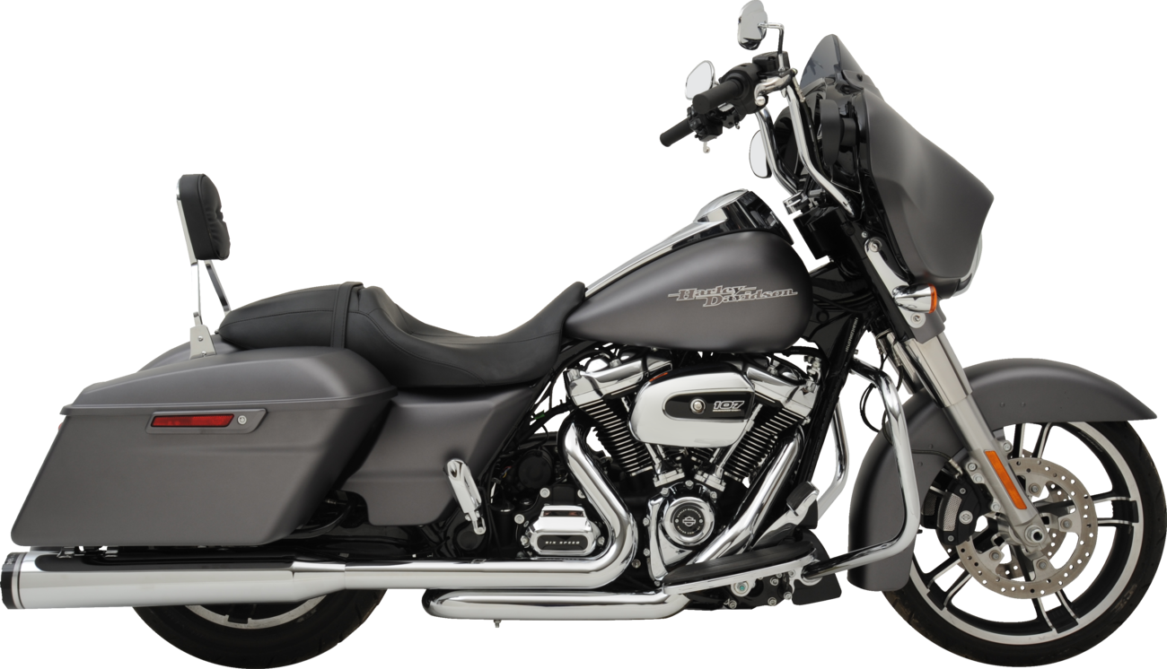 2-into-1-into-2 Dominator-SR Exhaust System - Chrome - Without End Caps - M8 Touring [1800-2765]