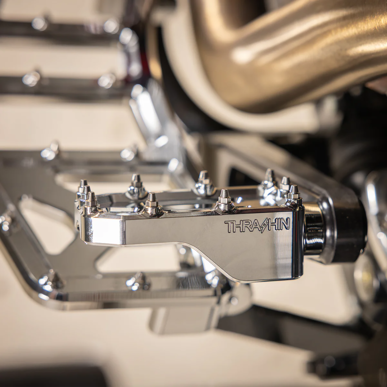 Aggressor Brake Pedal - Chrome - Touring [1610-0765] - Image 5