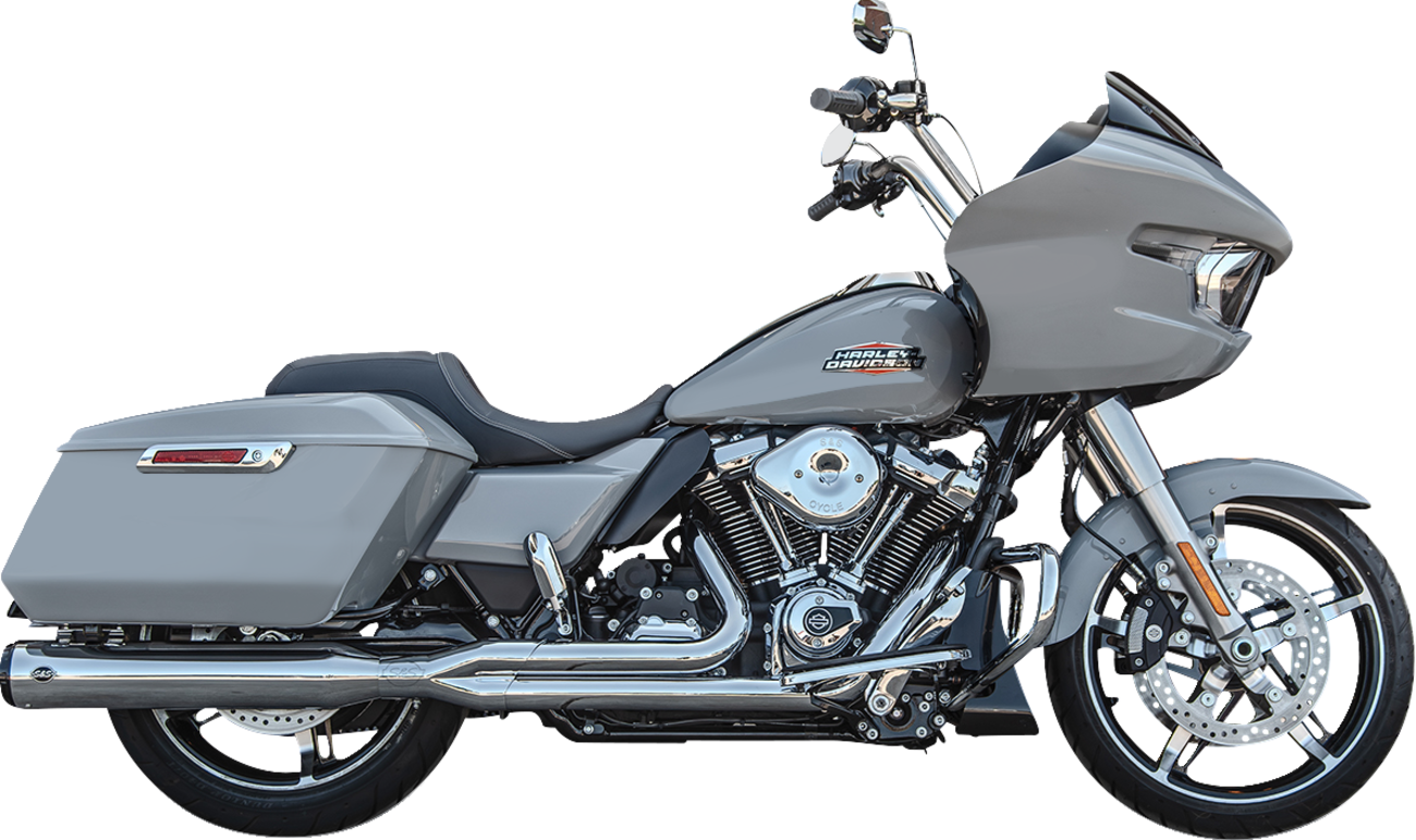 2-into-1 GNX Exhaust System - Race Only - Chrome - Touring [1800-2758]