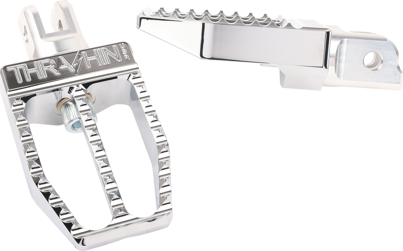 Militant Foot Pegs - Front - Chrome [1620-2615]