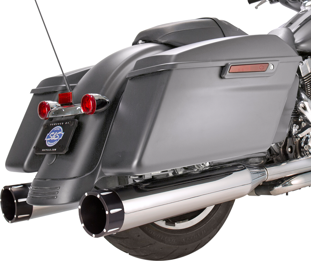 4-1/2" MK45 Performance Mufflers — Tracer - 4-1/2" MK45 Performance Mufflers - Black Tracer [1801-1079]