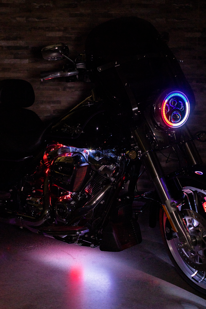 ProGLOW™ LED Headlamp with Color Changing Halo - ProGLOW™ 7" Headlamp - with Adapter - Black [2001-2417] - Image 5