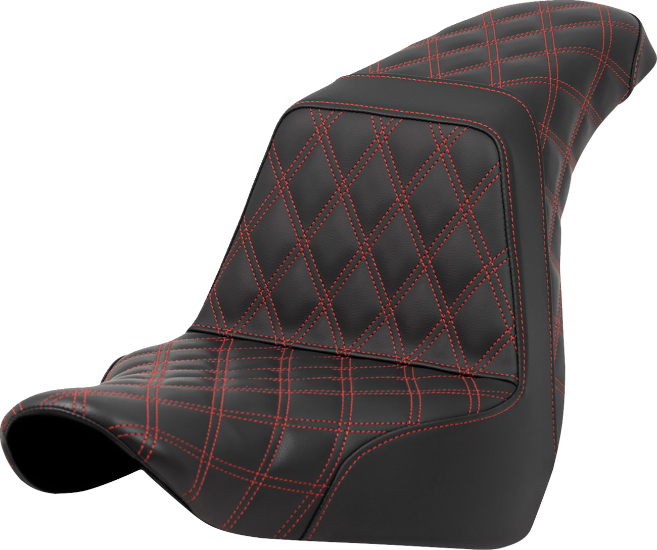 Lattice Stitch Step-Up Seat - Step-Up Seat - Full Lattice Stitch - Red Stitch - FXLR/FLSB '18-'21 [0802-1585]