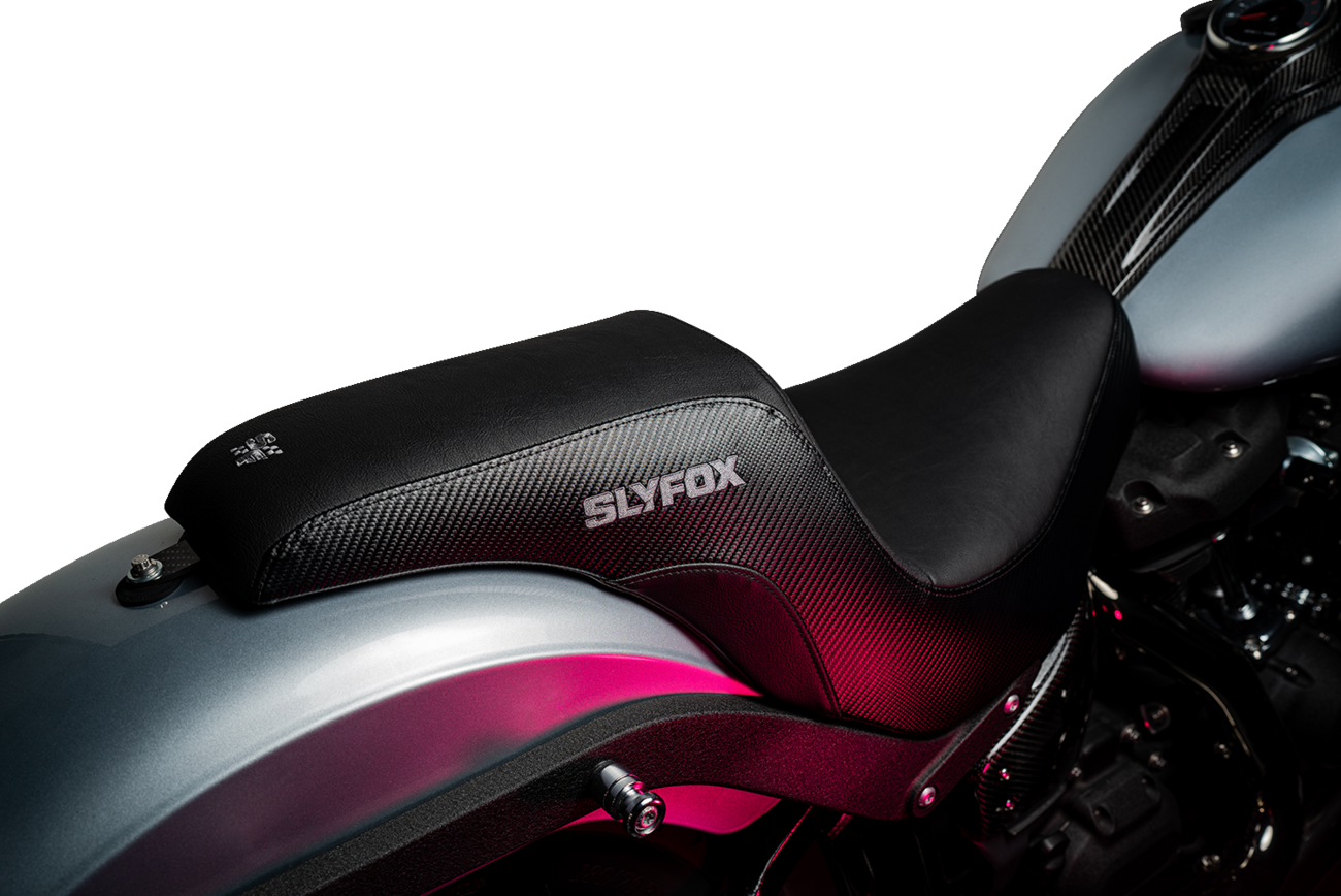The Lowrider Drifter Seat - Lowrider Drifter Seat - Gray Logo - Smooth Vinyl - Carbon Fiber - FXLR/FLSB '18-'24 [0802-1590] - Image 2