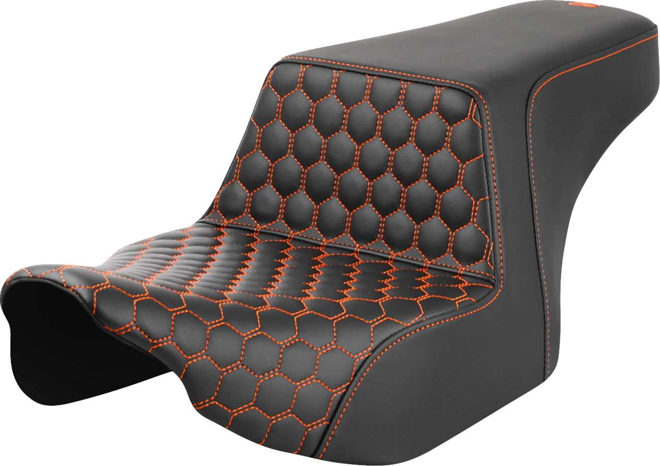 Honeycomb Step-Up Seat - Step-Up Seat - Front Honeycomb - Orange Stitching - FL '23-'24 [0801-1827]