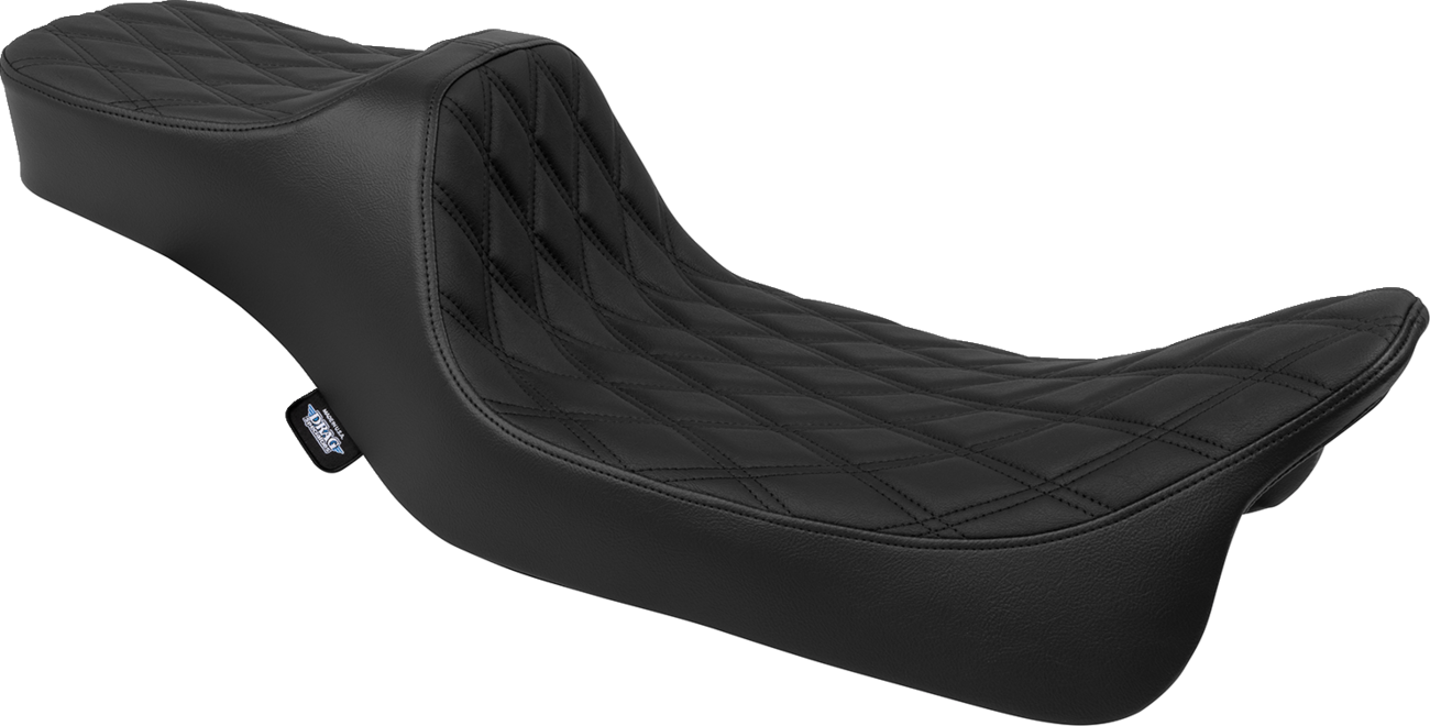 Extended Reach Predator III Seat - Predator III Seat - Extended Reach - Double Diamond - Black - FLH/FLT '08-'24 [0801-1923]