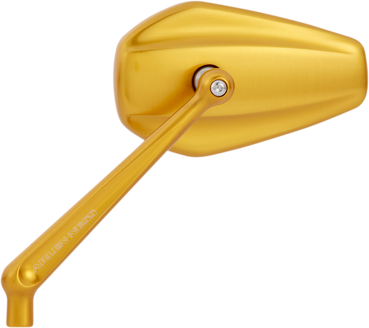 Mini Stocker Forged Mirror - Mirror - Mini/Stocker - Side View - Hexagon - Gold - Left [0640-1387]