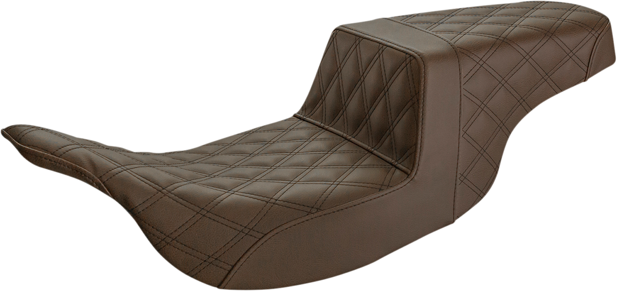 Step-Up Seat — Full Lattice Stitch - Step-Up Seat - Full Lattice Stitch - Brown [0801-1349]