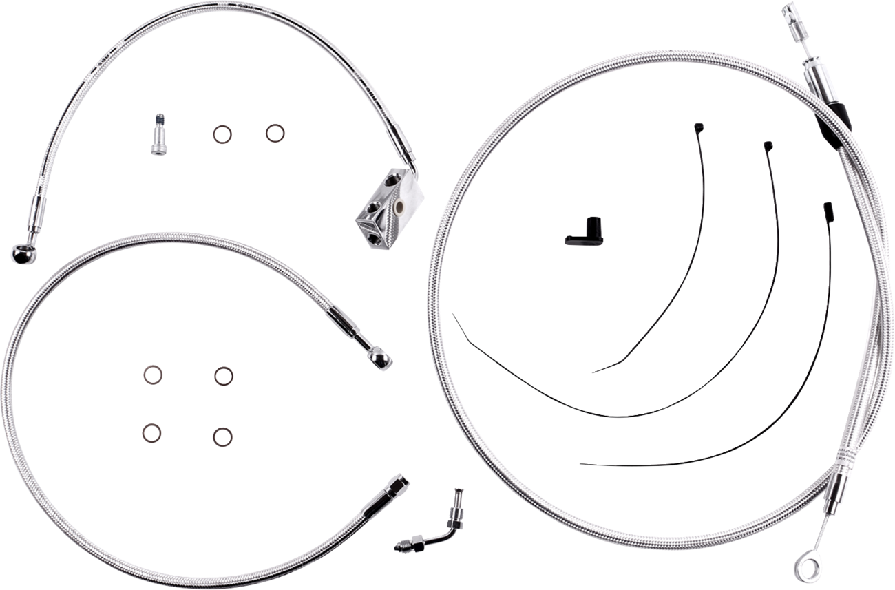 Sterling Chromite II® Designer Handlebar Installation Kit - 8" - '18-'24 Softail [0610-2431]