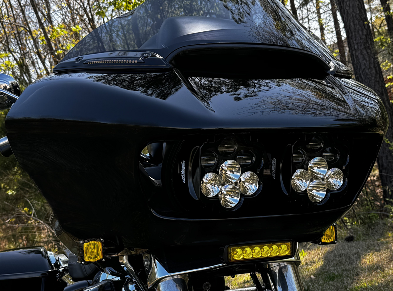 LED Light Bar Kit - LED Light Bar - Yellow Lens - Road FLTR [2040-3194] - Image 7