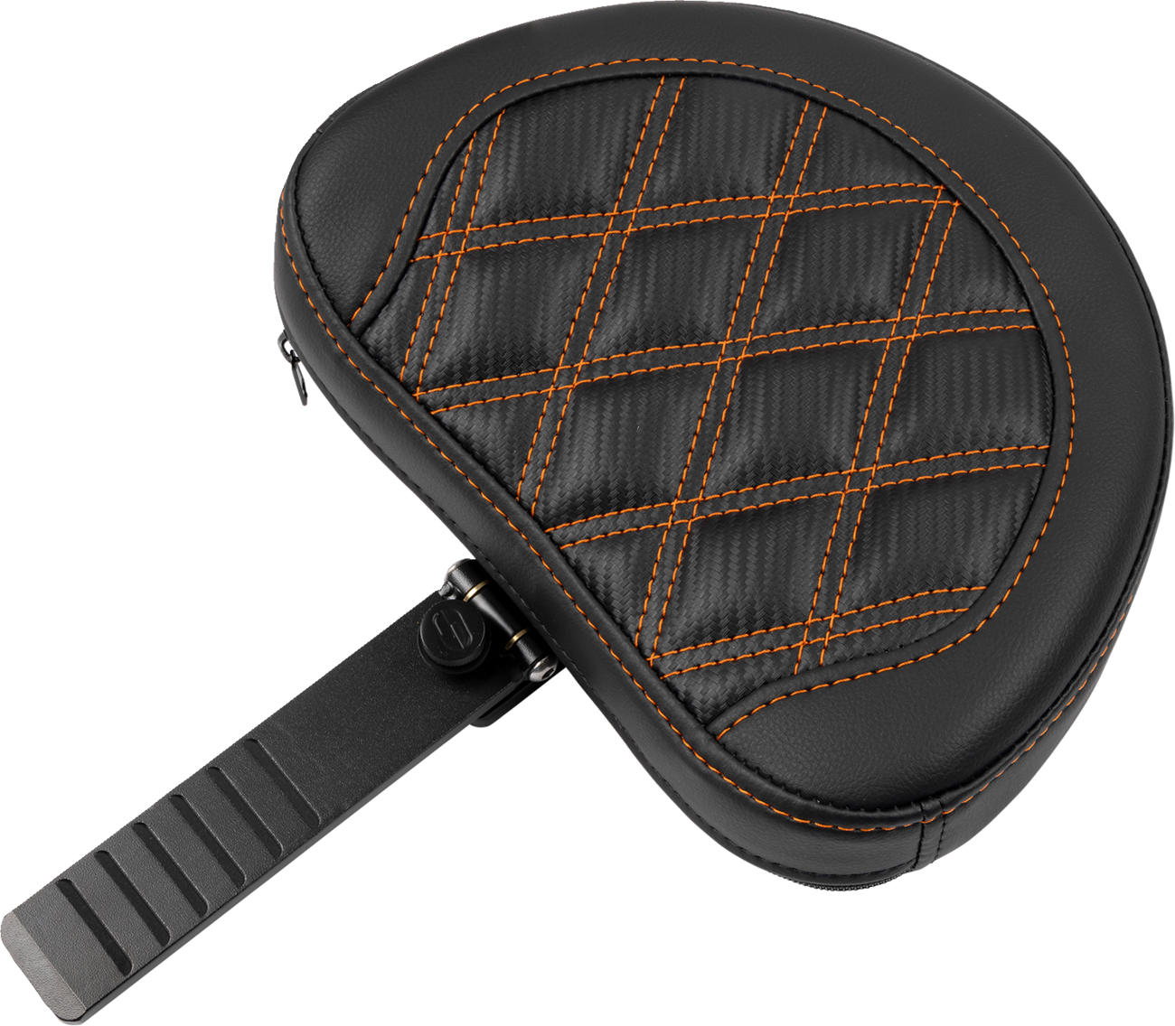 Roadsofa™ Extended Reach Seat - with Backrest - Lattice Stitch - Orange Stitch - FLTR/FLHX '23-'24 [0801-1804] - Image 2
