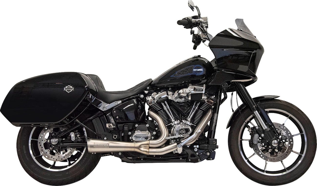 2-into-1 Ripper Exhaust System with Megaphone Muffler - Short - Stainless - M8 Softail [1800-2744]