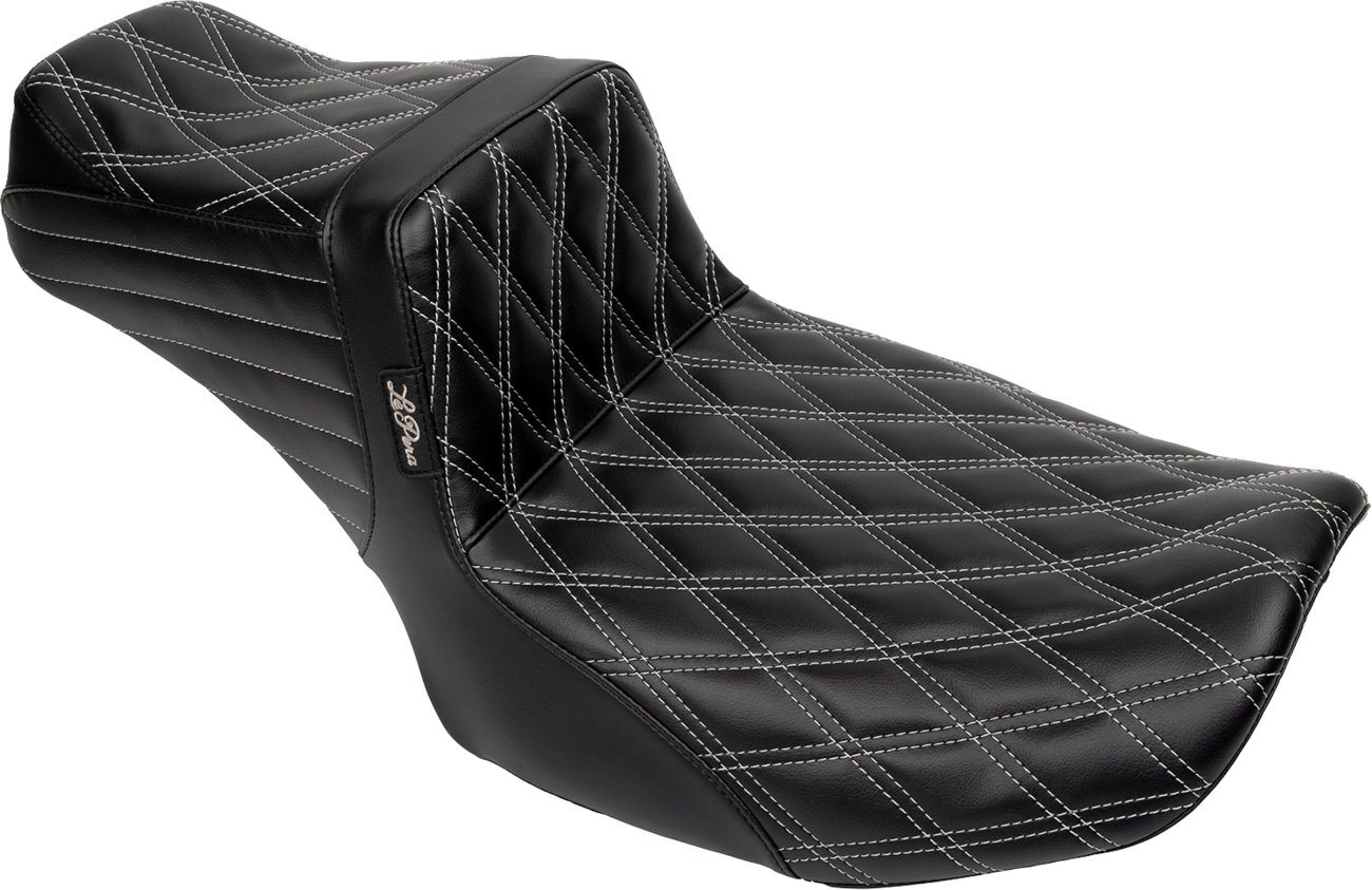 Tailwhip Daddy Long Legs Seat - Gray Double Diamond Stitch - FLH/FLT '23-'25 [0801-1857]