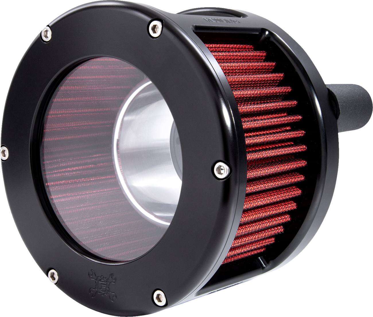BA Race Series Air Cleaner Kit - Black Anodized - Red Filter [1010-3138]