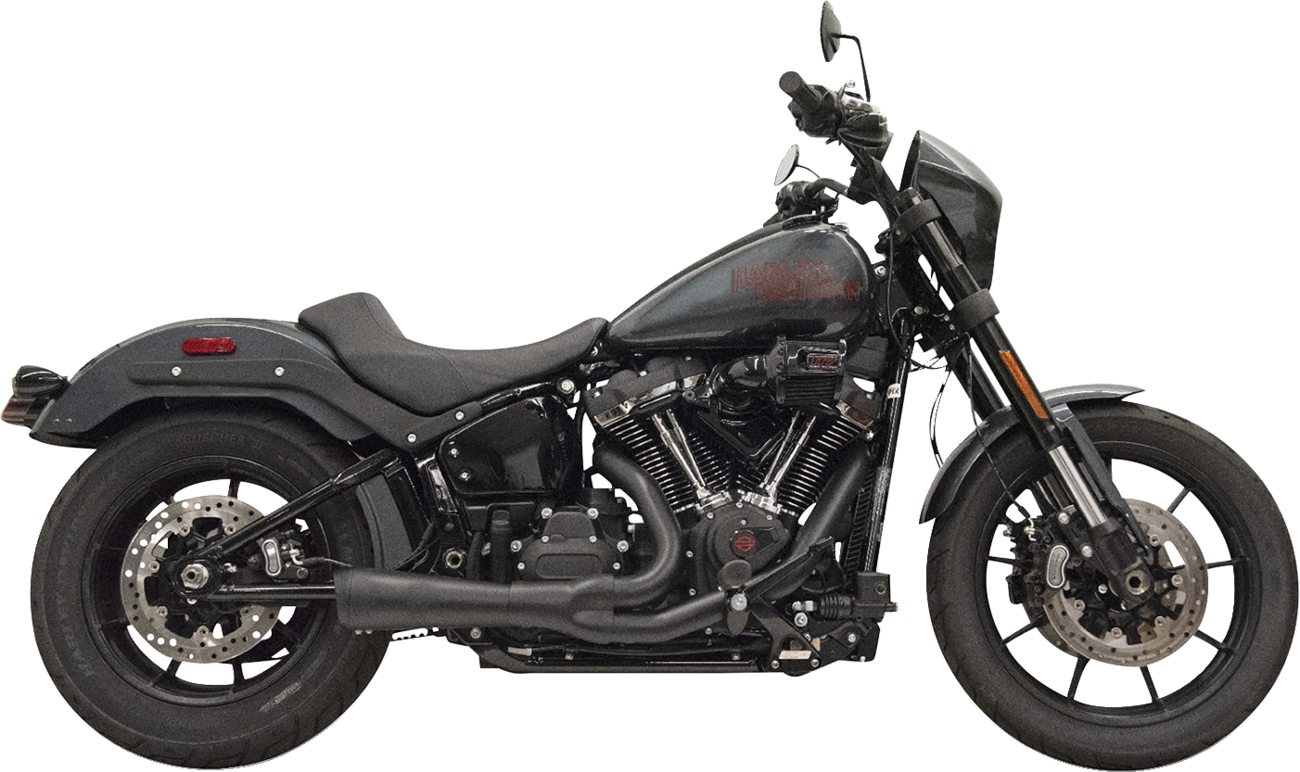2-into-1 The Ripper Exhaust System - 2-into-1 Ripper Exhaust System with Megaphone Muffler - Short - Chrome - 49-State - M8 Softail [1800-2751] - Image 2
