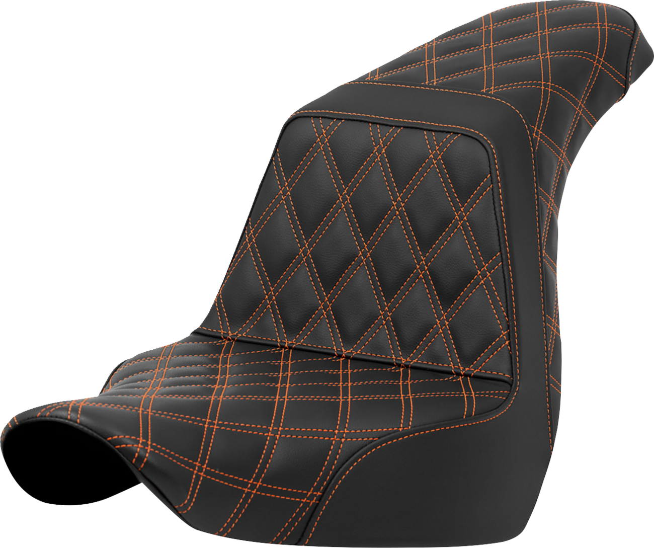Lattice Stitch Step-Up Seat - Step-Up Seat - Full Lattice Stitch - Orange Stitch - FXLR/FLSB '18-'21 [0802-1588]