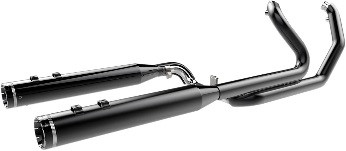 2-into-2 Dominator Exhaust System - Black - '09-'16 FL - With 4-1/2" Muffler [1800-1963] - Image 2