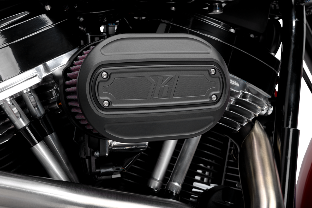 Oval Air Cleaner Kit - Black - M8 [1010-3198] - Image 3
