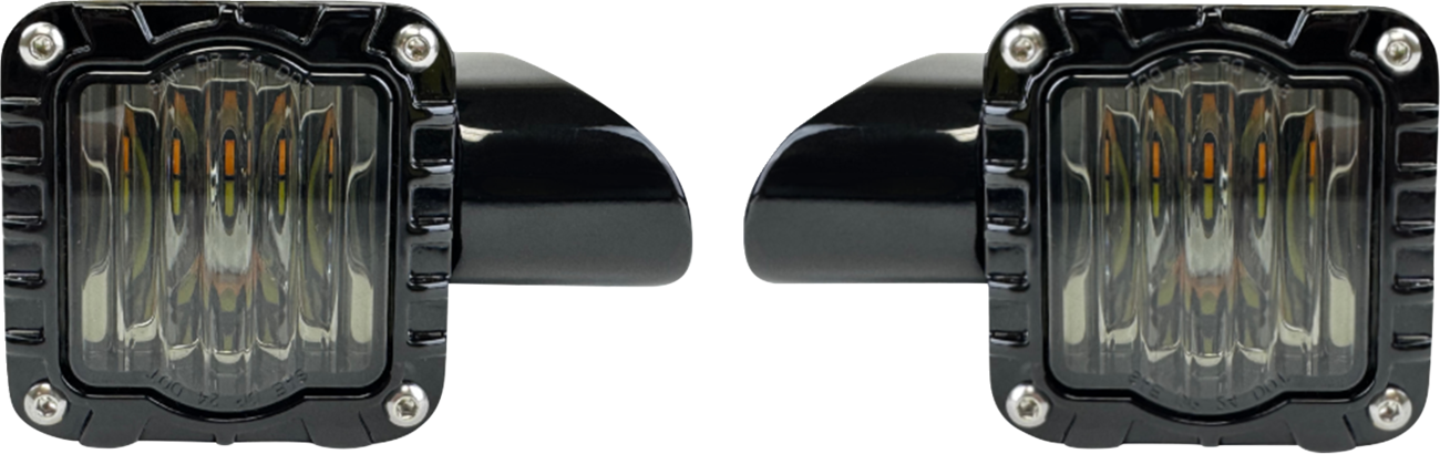 Shark Demon™ High-Performance LED Front Turn Signals - Turn Signal - Shark Demon™ - LED - Front - Smoke Lens [2020-2333] - Image 2