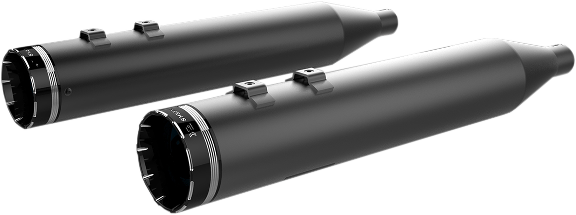 4-1/2" HP-Plus® Slip-On Mufflers - Black with Tracer Tip [1801-1287]