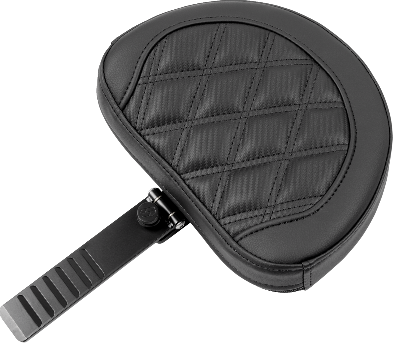 Roadsofa™ Lattice Stitch Seat - RoadSofa™ Seat - with Backrest - Carbon Fiber - Lattice Stitch - FLTR/FLHX '23-'24 [0801-1786] - Image 4